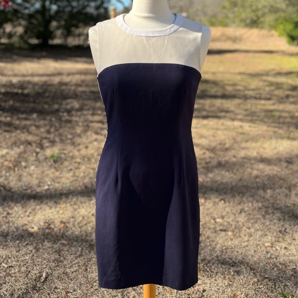 Calvin Klein Navy Sleeveless Dress Size 6